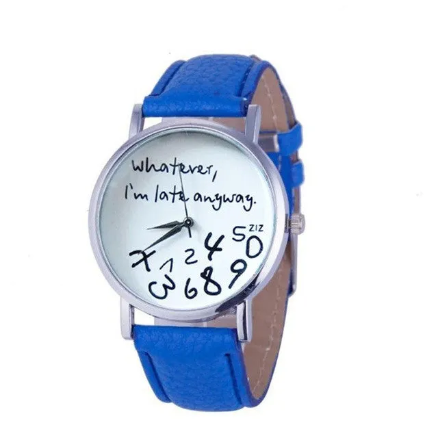 Quartz Leather Wrist Watch For Women
