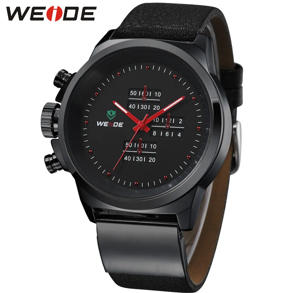 Quartz Watch Men Full Steel Military Watches Sport  Brand Leather Strap Wristwatch Sports Diver Dress Limited WH3305