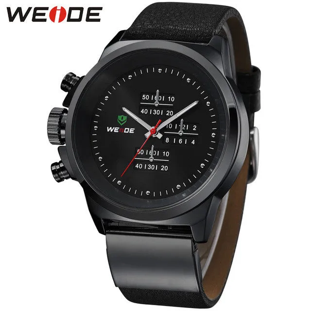 Quartz Watch Men Full Steel Military Watches Sport  Brand Leather Strap Wristwatch Sports Diver Dress Limited WH3305