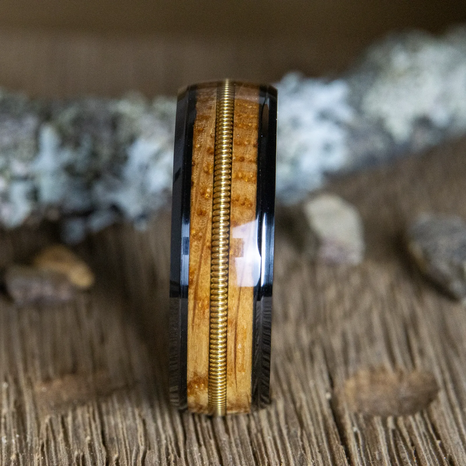 "The Charlie" - Whiskey barrel mens ring