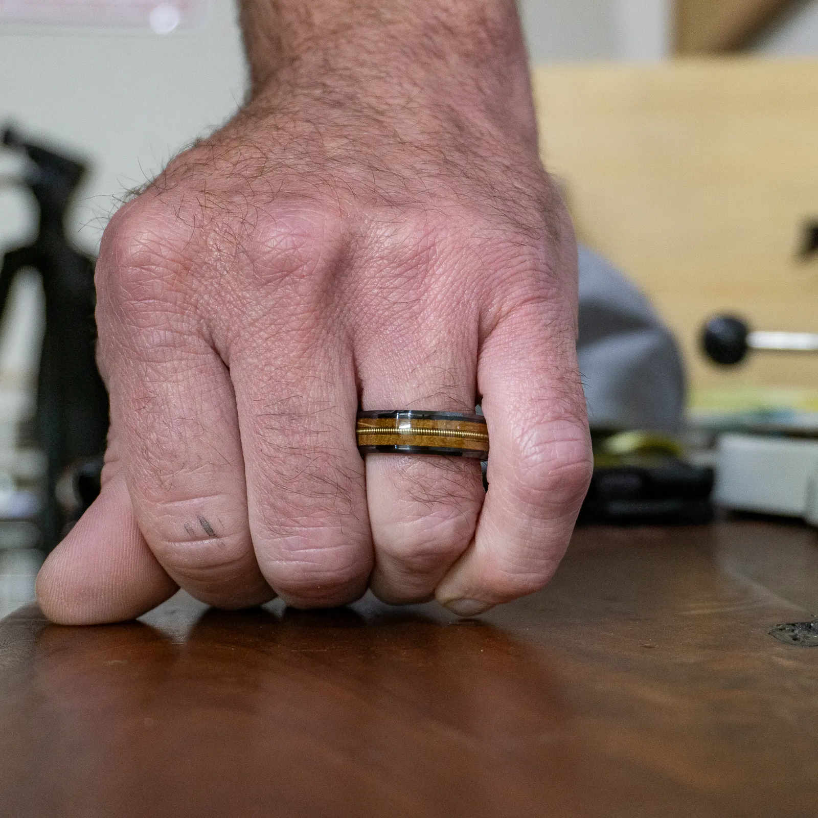 "The Charlie" - Whiskey barrel mens ring