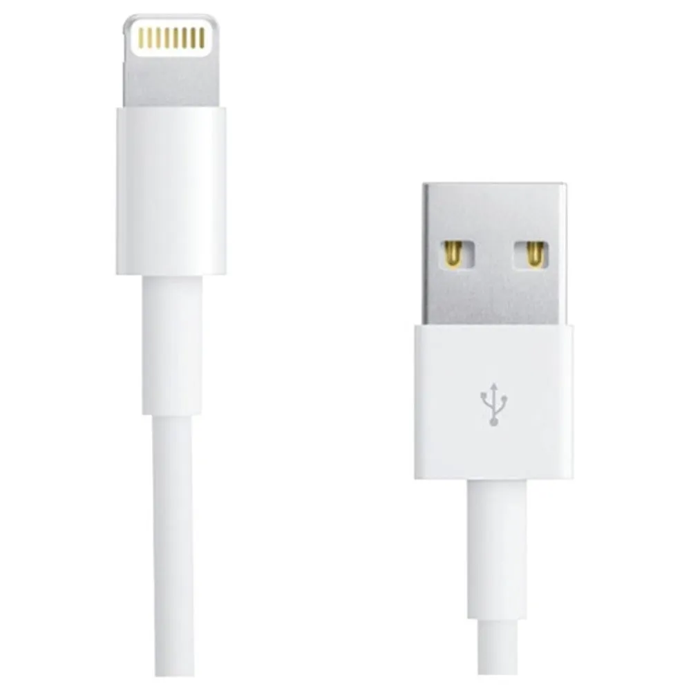 RCA AH750Z Charge & Sync USB Cable with Lightning Connector, 3ft (White)