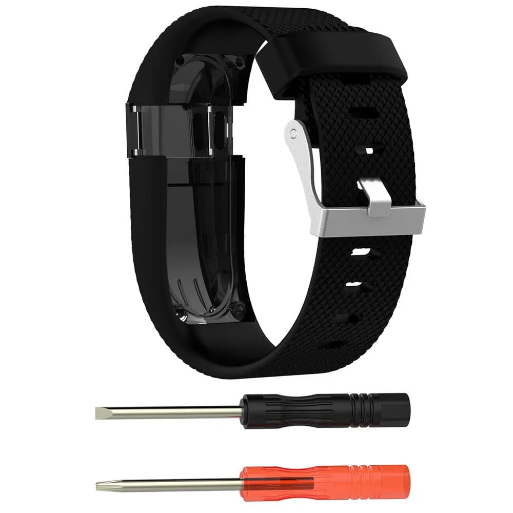 Replacement Silicone Watch Strap compatible with the Fitbit Charge HR