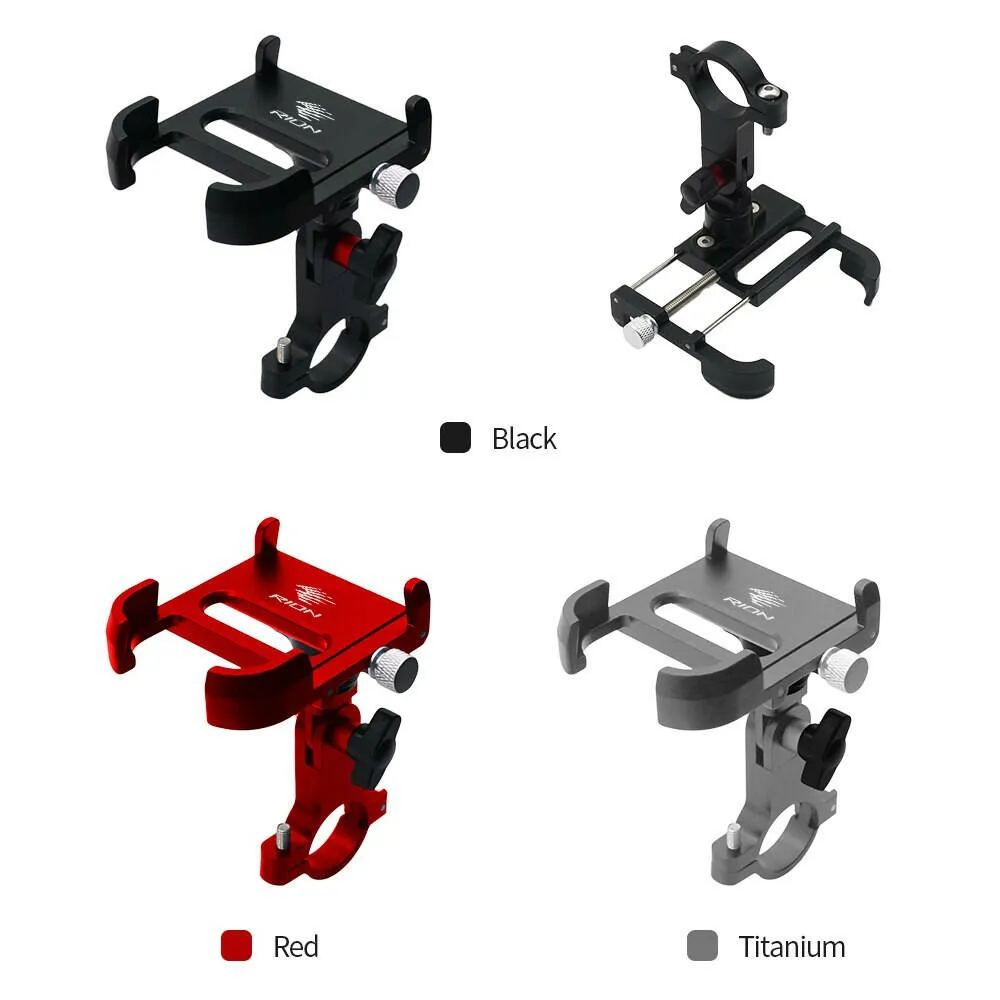 RION Phone Holder For Bicycle Motorcycle Cell Mobile Mount Gps Support Stand MTB Mountain Bike Accessories 360°Rotation Scooter
