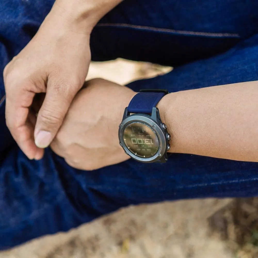 Ritche Navy Blue Classic silicone Rubber Watch Bands