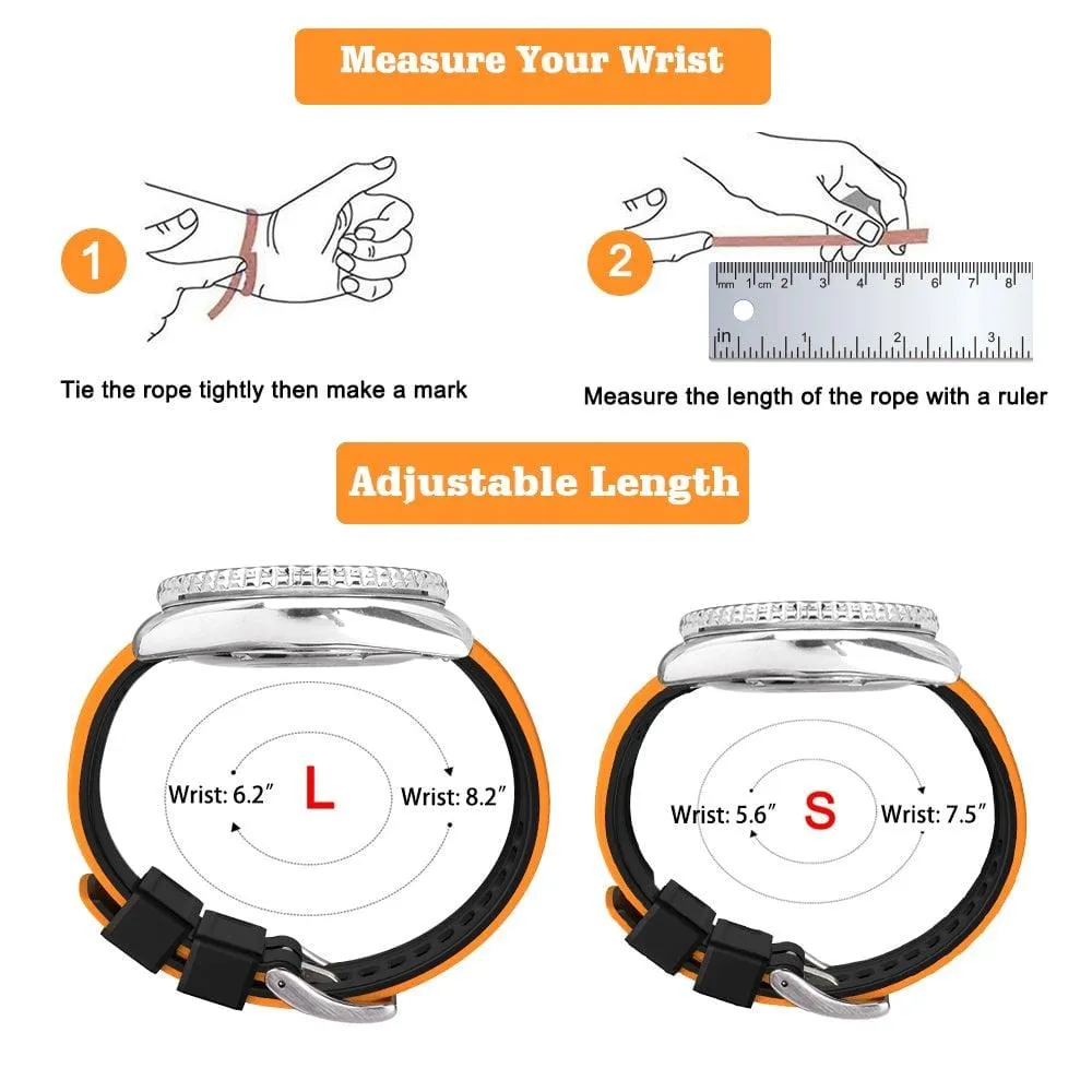 Ritche Orange Classic Silicone Watch Bands