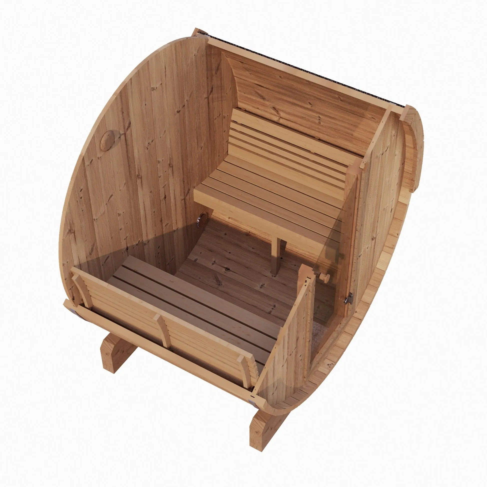 SaunaLife Model E6 ERGO 2 Person Barrel Sauna