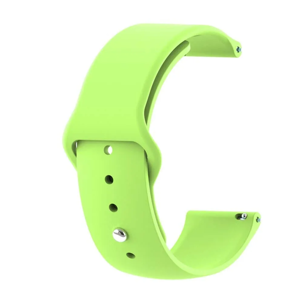 Silicone Button Style Watch Straps Compatible with Garmin Fenix Chronos