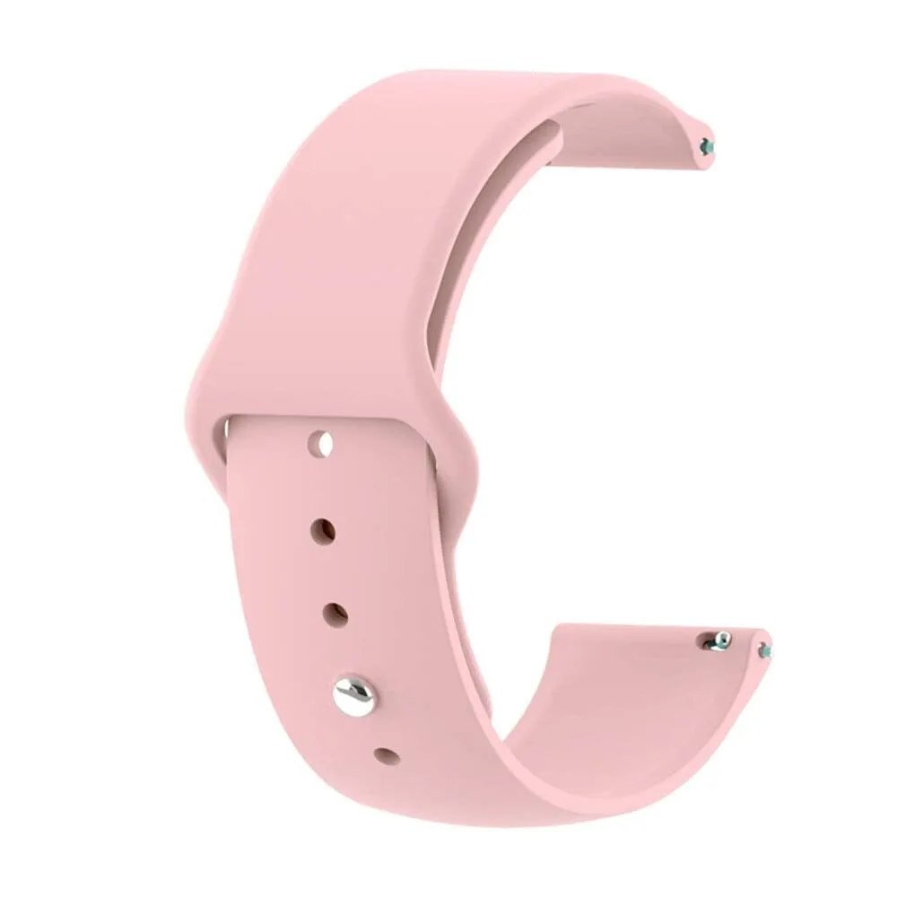 Silicone Button Style Watch Straps Compatible with Garmin Fenix Chronos
