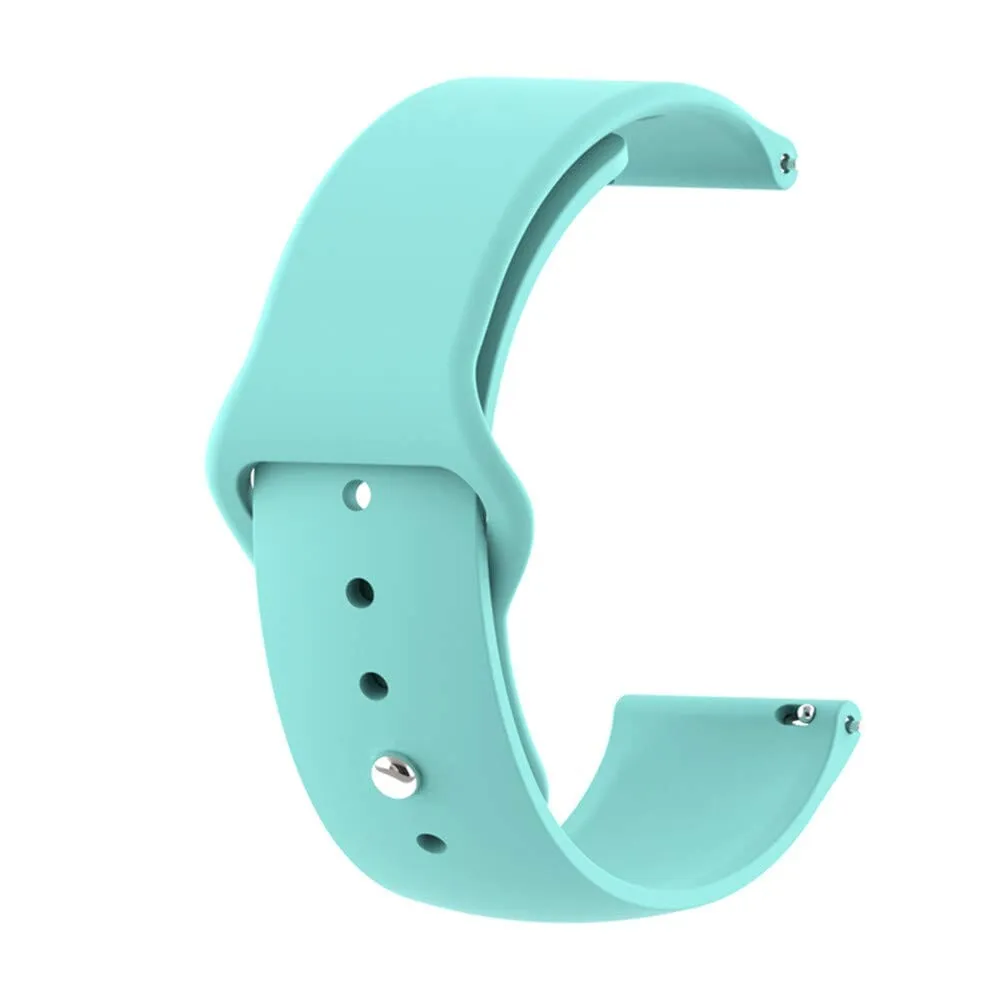 Silicone Button Style Watch Straps Compatible with Garmin Fenix Chronos