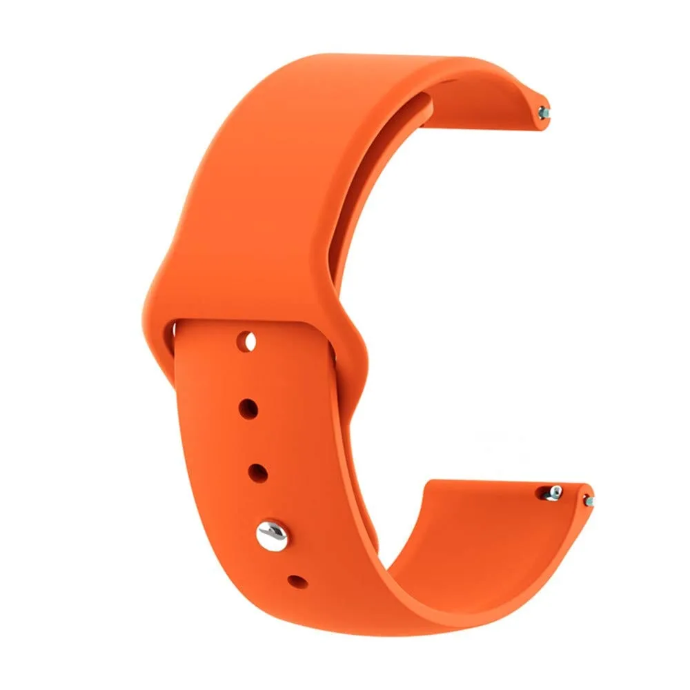 Silicone Button Style Watch Straps Compatible with Garmin Fenix Chronos