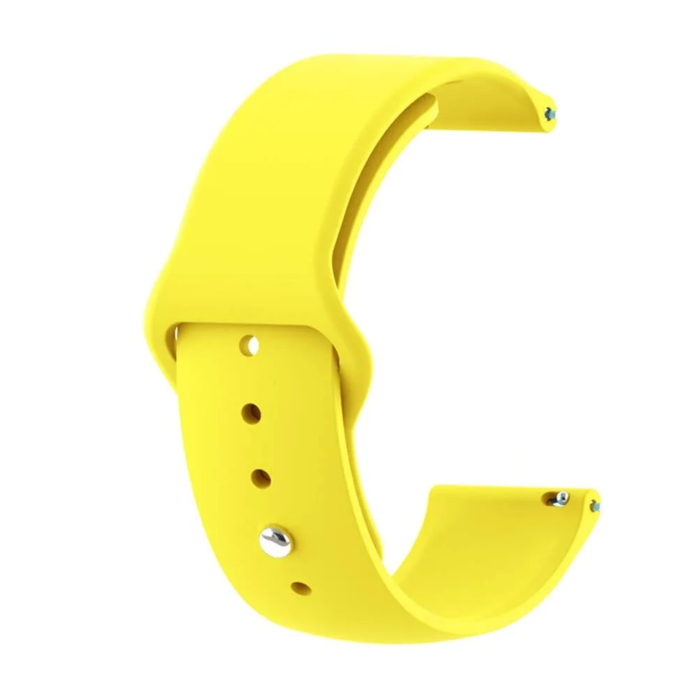 Silicone Button Style Watch Straps Compatible with Garmin Fenix Chronos