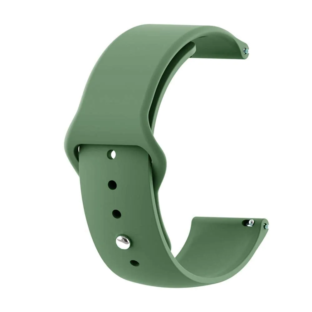 Silicone Button Style Watch Straps Compatible with Garmin Fenix Chronos