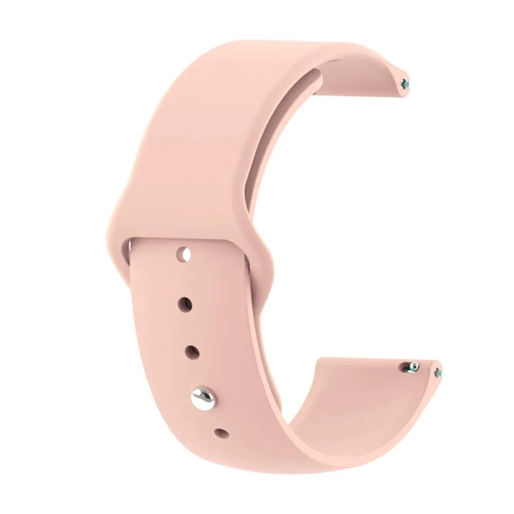 Silicone Button Style Watch Straps Compatible with Garmin Fenix Chronos