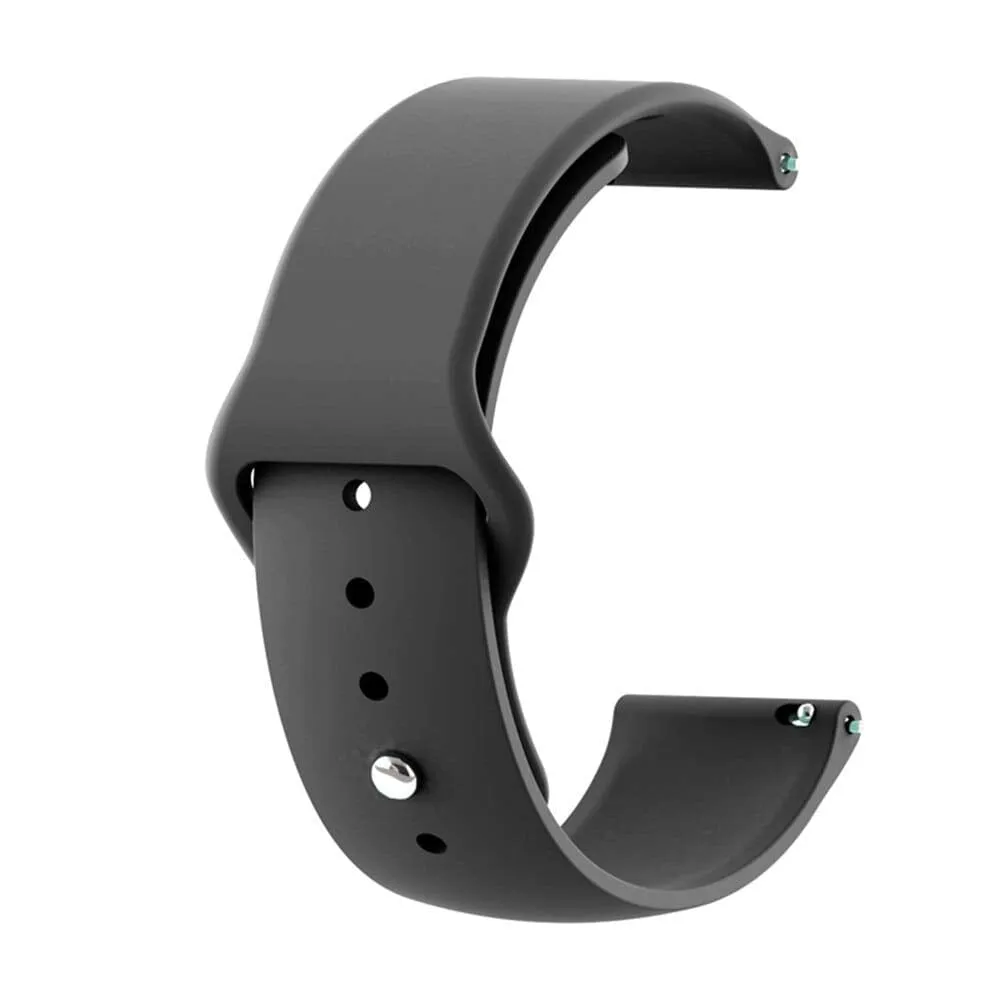 Silicone Button Style Watch Straps Compatible with Garmin Fenix Chronos