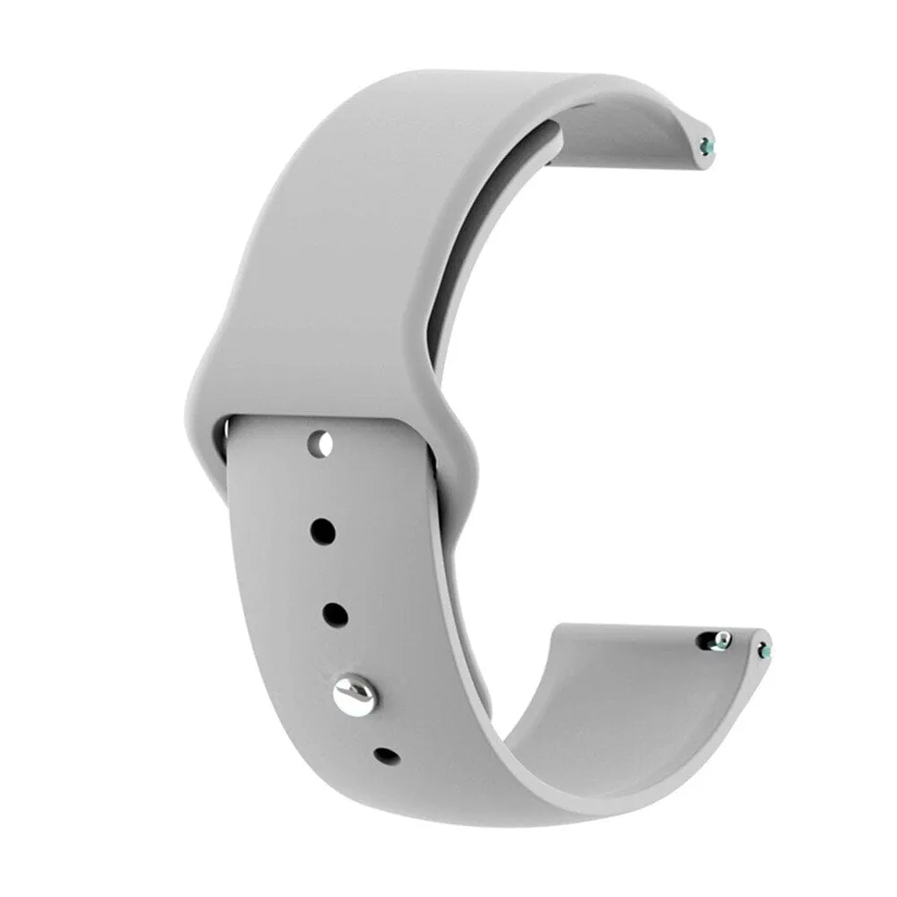 Silicone Button Style Watch Straps Compatible with Garmin Fenix Chronos