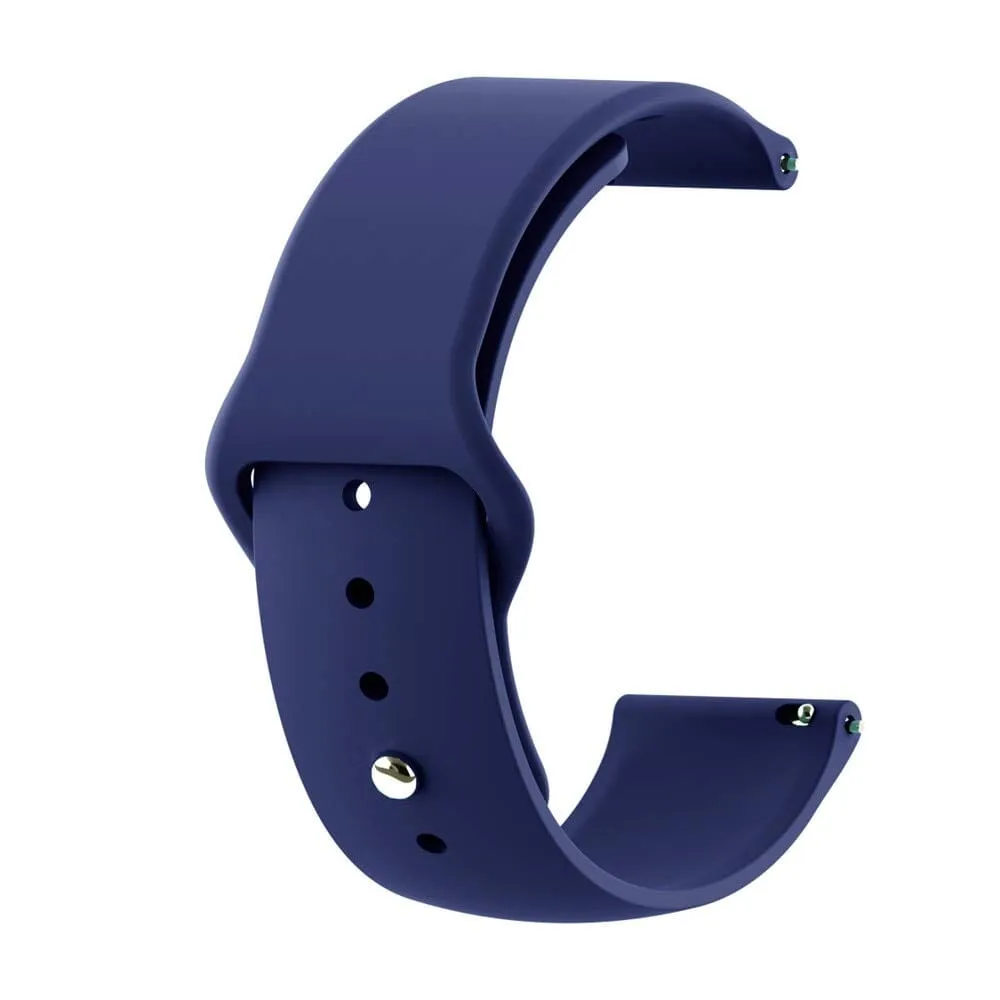 Silicone Button Style Watch Straps Compatible with Garmin Fenix Chronos