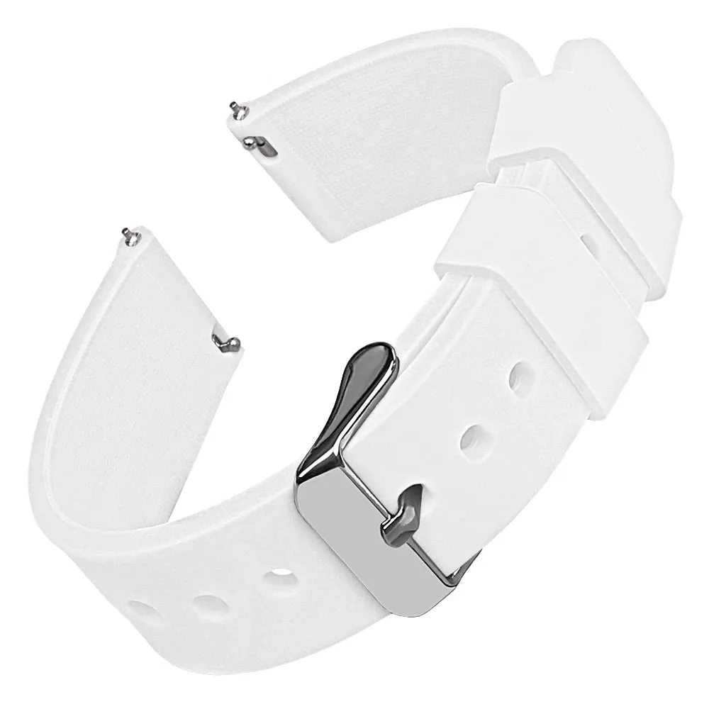 Silicone Watch Bands 16 mm Soft Quick Release Rubber Watch Bands Samsung Galaxy, Garmin Huawei Watch Straps