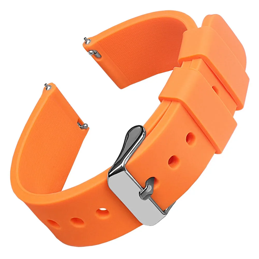 Silicone Watch Bands 16 mm Soft Quick Release Rubber Watch Bands Samsung Galaxy, Garmin Huawei Watch Straps