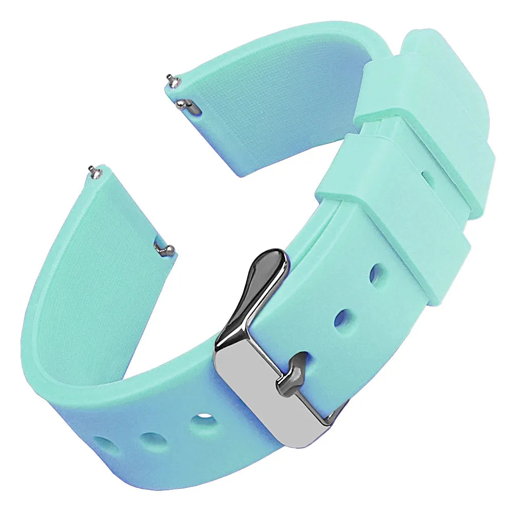Silicone Watch Bands 16 mm Soft Quick Release Rubber Watch Bands Samsung Galaxy, Garmin Huawei Watch Straps