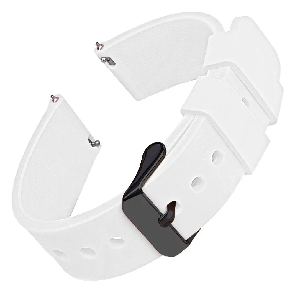 Silicone Watch Bands 16 mm Soft Quick Release Rubber Watch Bands Samsung Galaxy, Garmin Huawei Watch Straps