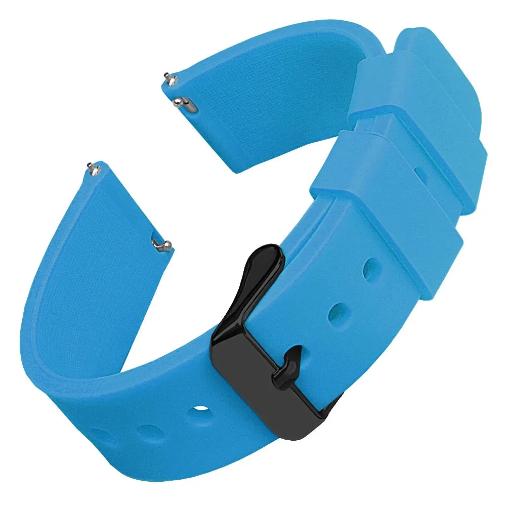 Silicone Watch Bands 16 mm Soft Quick Release Rubber Watch Bands Samsung Galaxy, Garmin Huawei Watch Straps