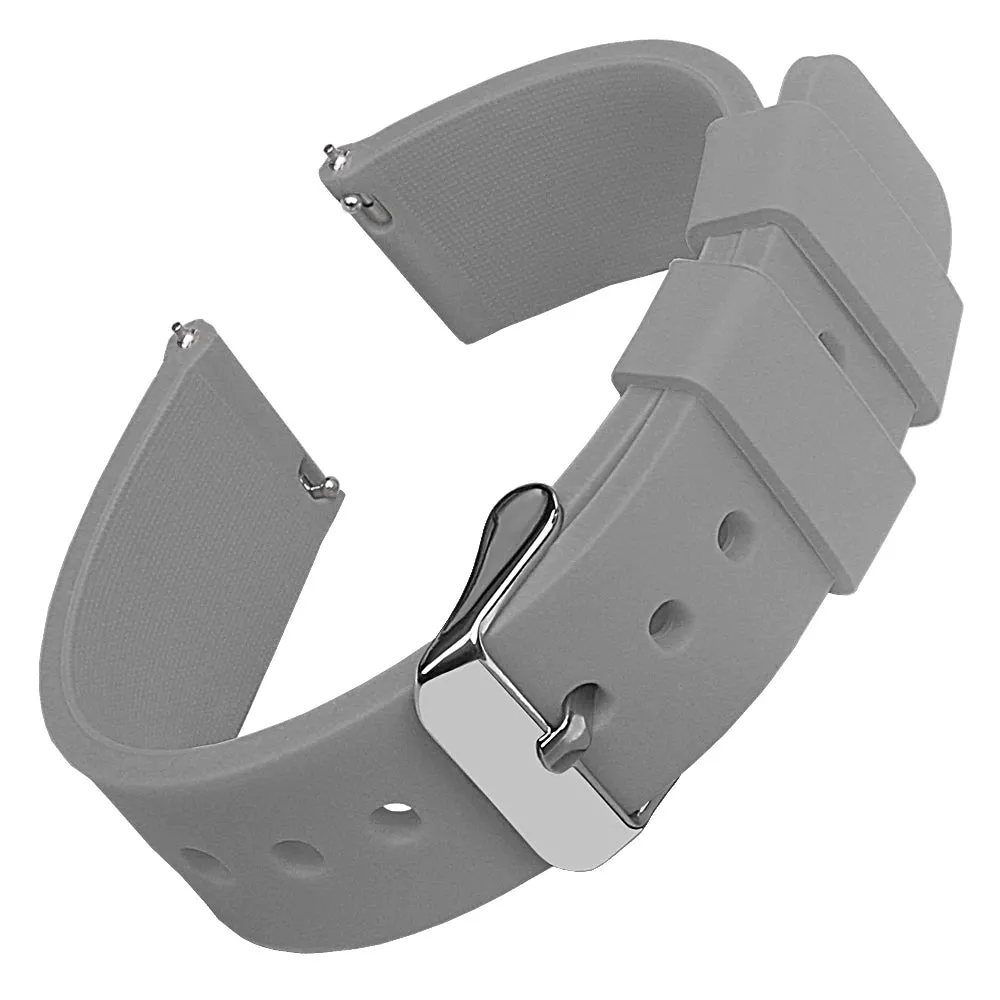 Silicone Watch Bands 16 mm Soft Quick Release Rubber Watch Bands Samsung Galaxy, Garmin Huawei Watch Straps