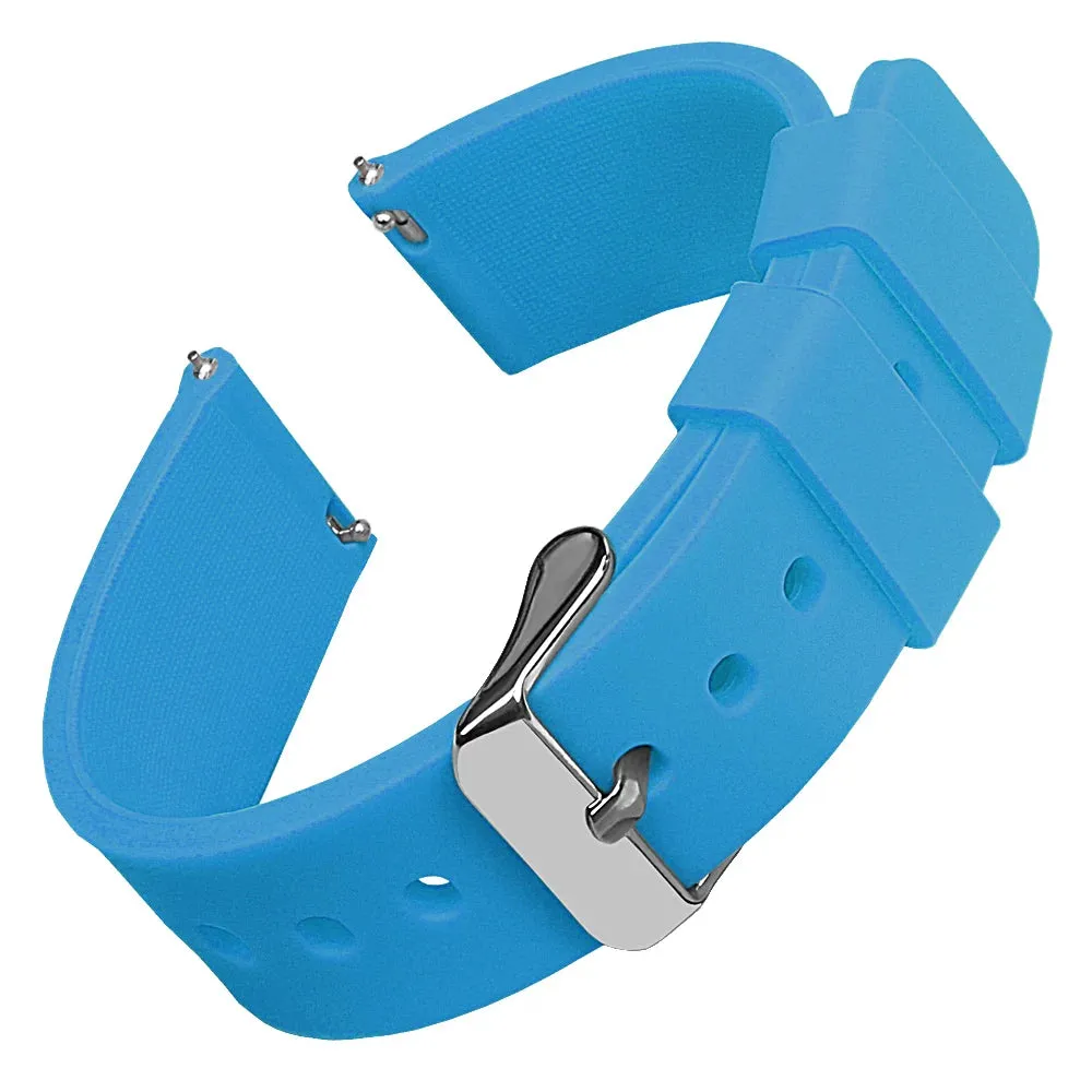 Silicone Watch Bands 16 mm Soft Quick Release Rubber Watch Bands Samsung Galaxy, Garmin Huawei Watch Straps