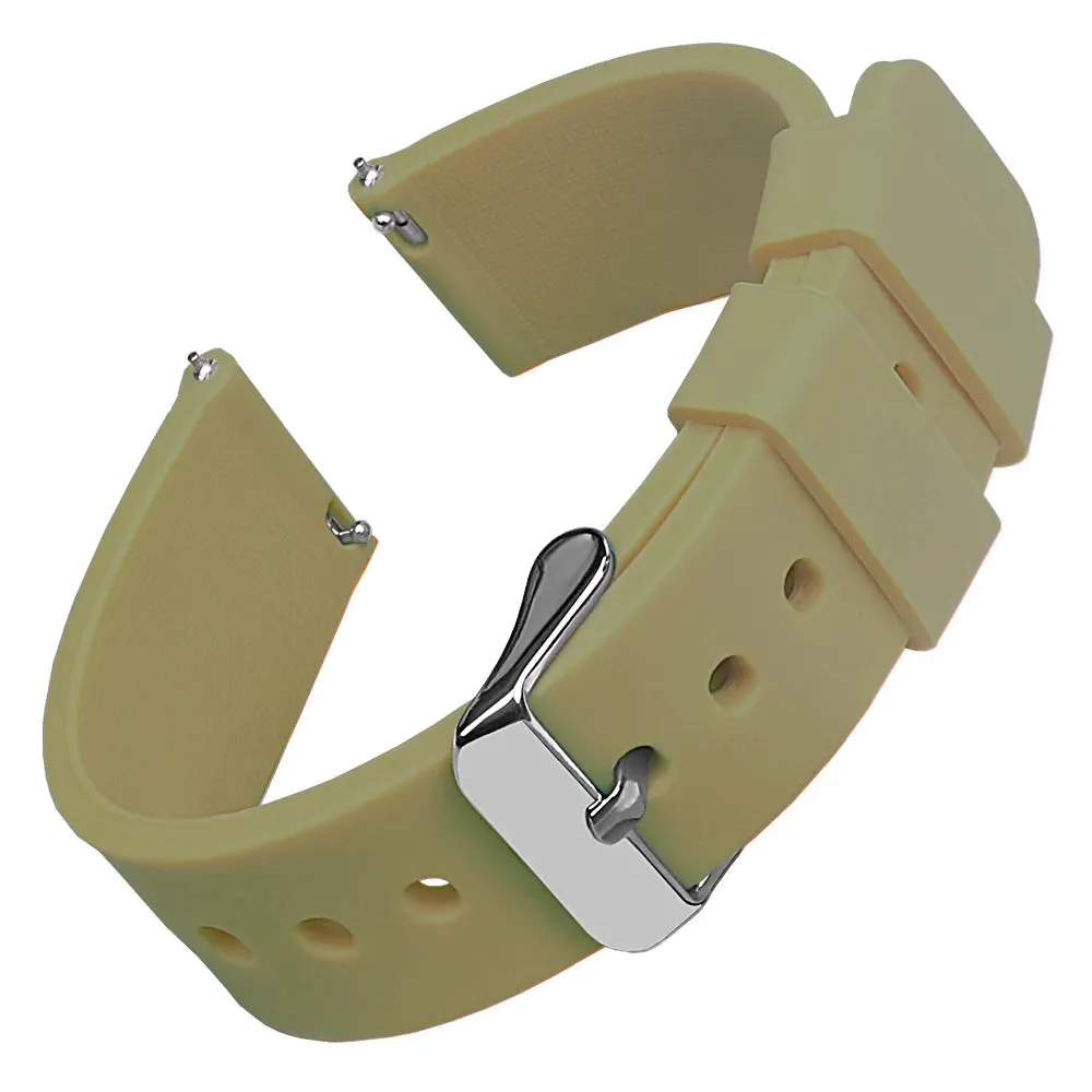 Silicone Watch Bands 16 mm Soft Quick Release Rubber Watch Bands Samsung Galaxy, Garmin Huawei Watch Straps