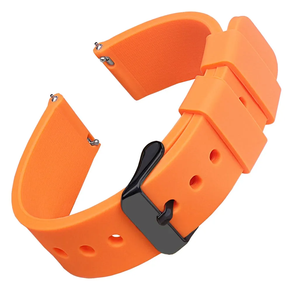 Silicone Watch Bands 16 mm Soft Quick Release Rubber Watch Bands Samsung Galaxy, Garmin Huawei Watch Straps