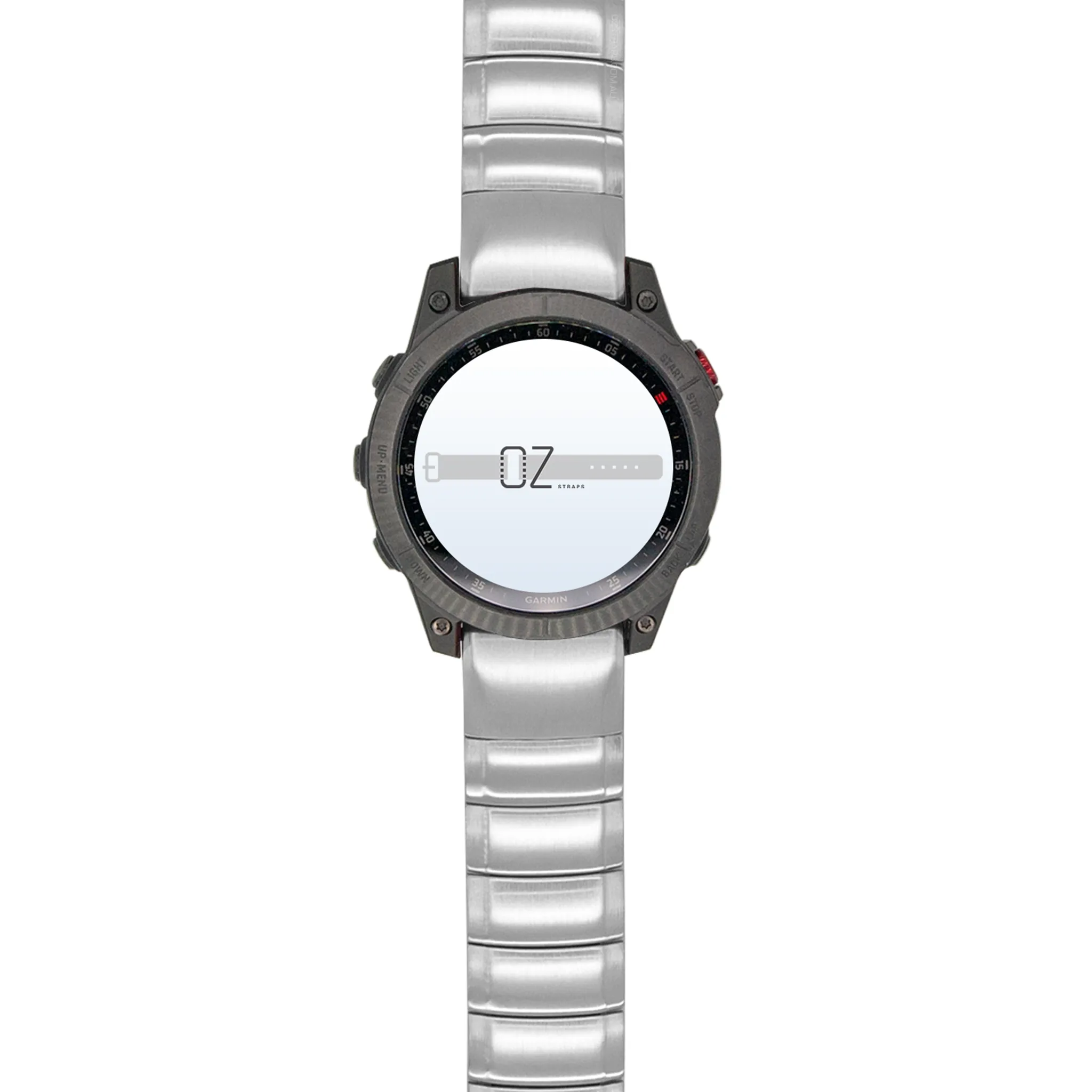 Silver Ceramic Stainless Steel Garmin Fenix 6 / 7 / 8 (47MM) Band