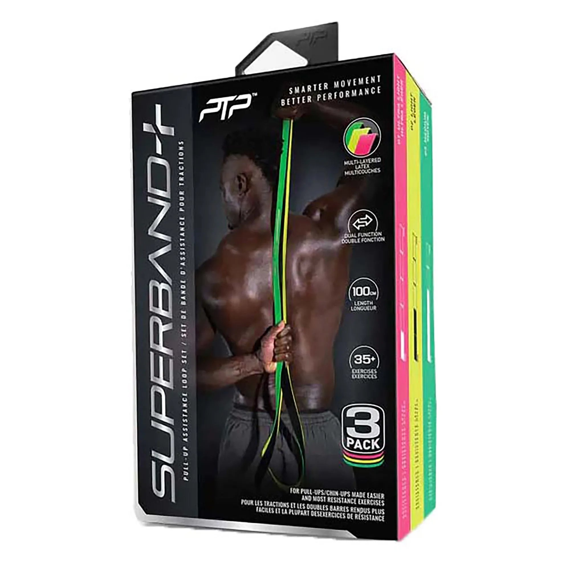 SuperBand Dual Colour 3 Pack Combo Resistance Bands