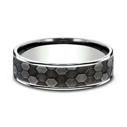 Tantalum Honeycomb Mens Band