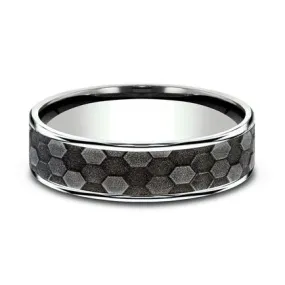 Tantalum Honeycomb Mens Band
