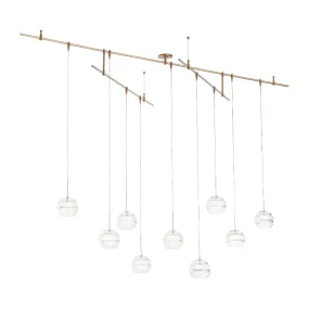 Tech 700SDN9 Sedona 9-lt 96" LED Pendant Chandelier with Remote Canopy