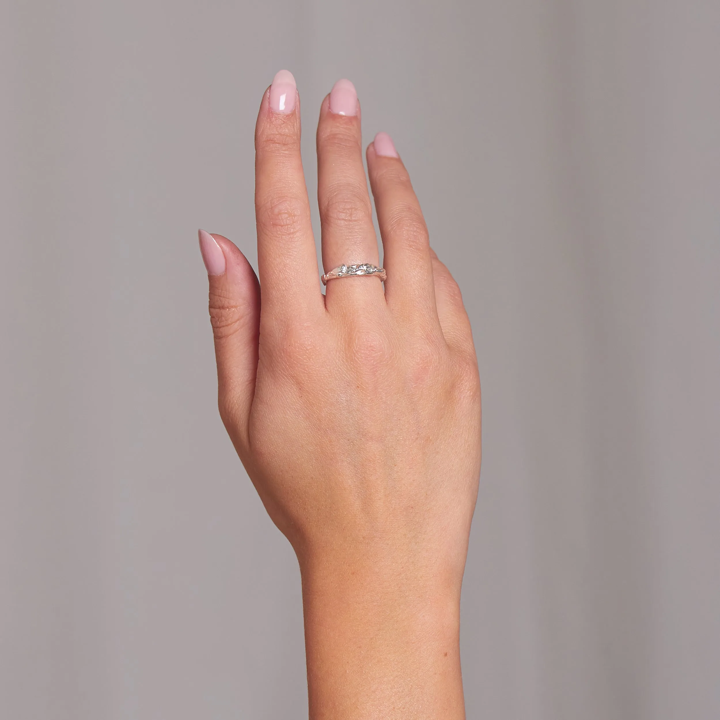 Terra Cocktail Ring in Small in Silver