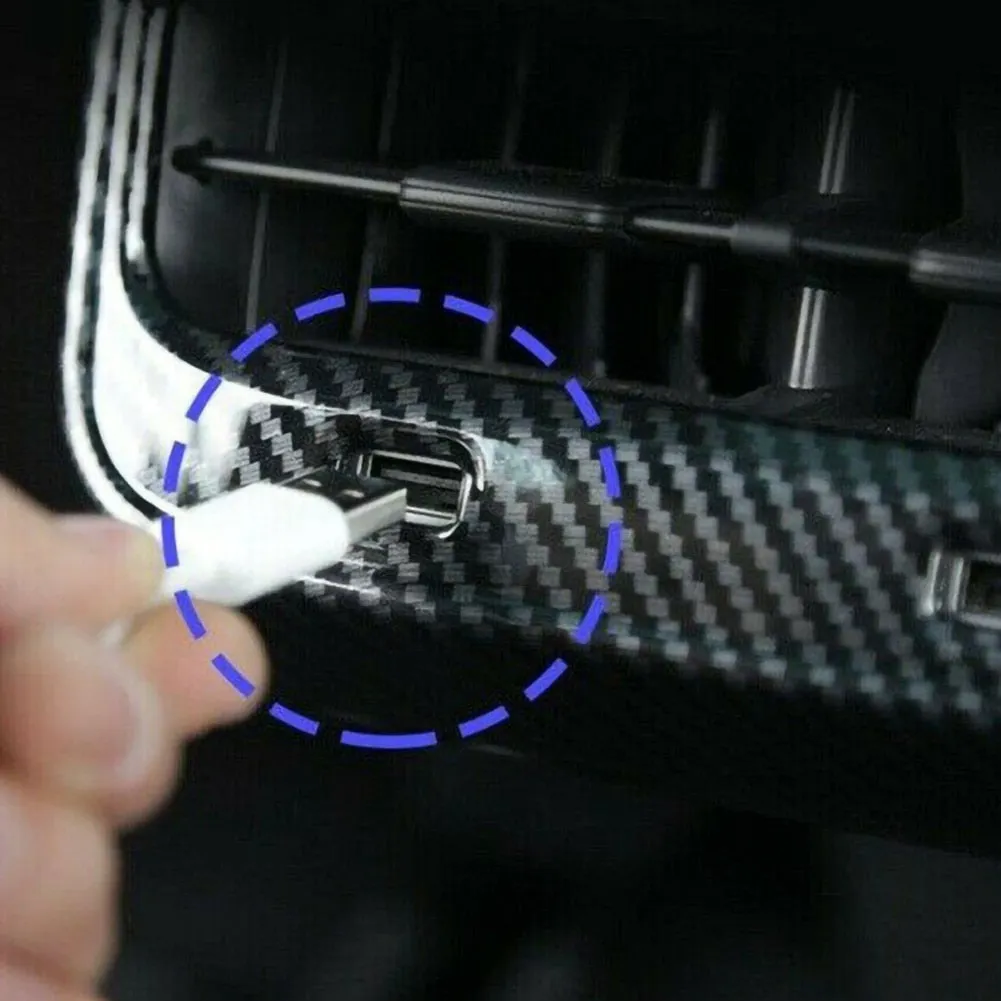 Tesla Model 3 & Y Carbon Fiber Style Rear Air Vent Cover Trim