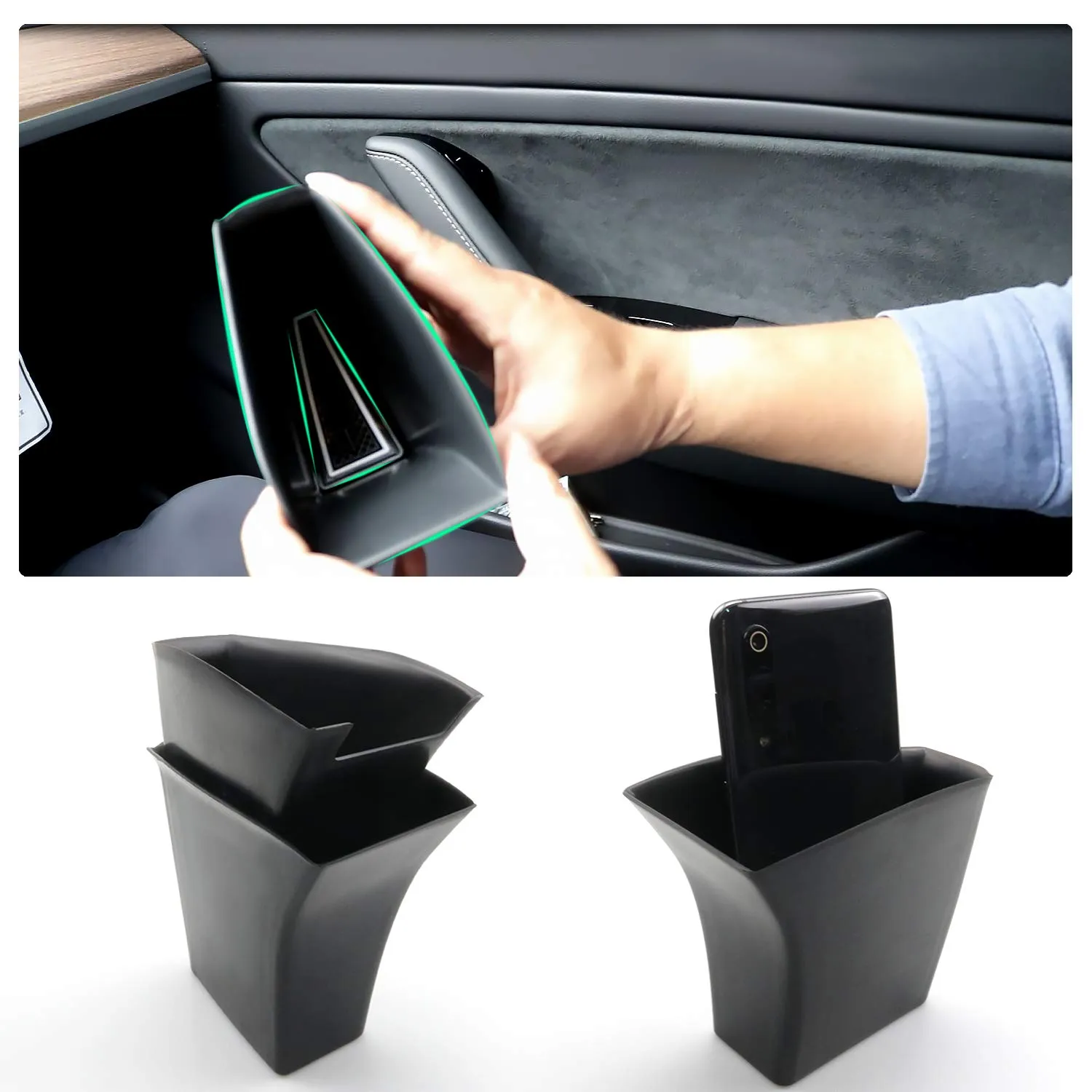 Tesla Model 3 & Y Door Side Storage Containers
