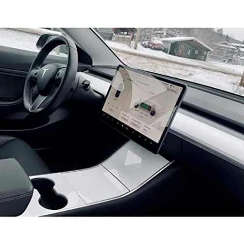 Tesla Model 3 & Y Piano White Dashboard Cap