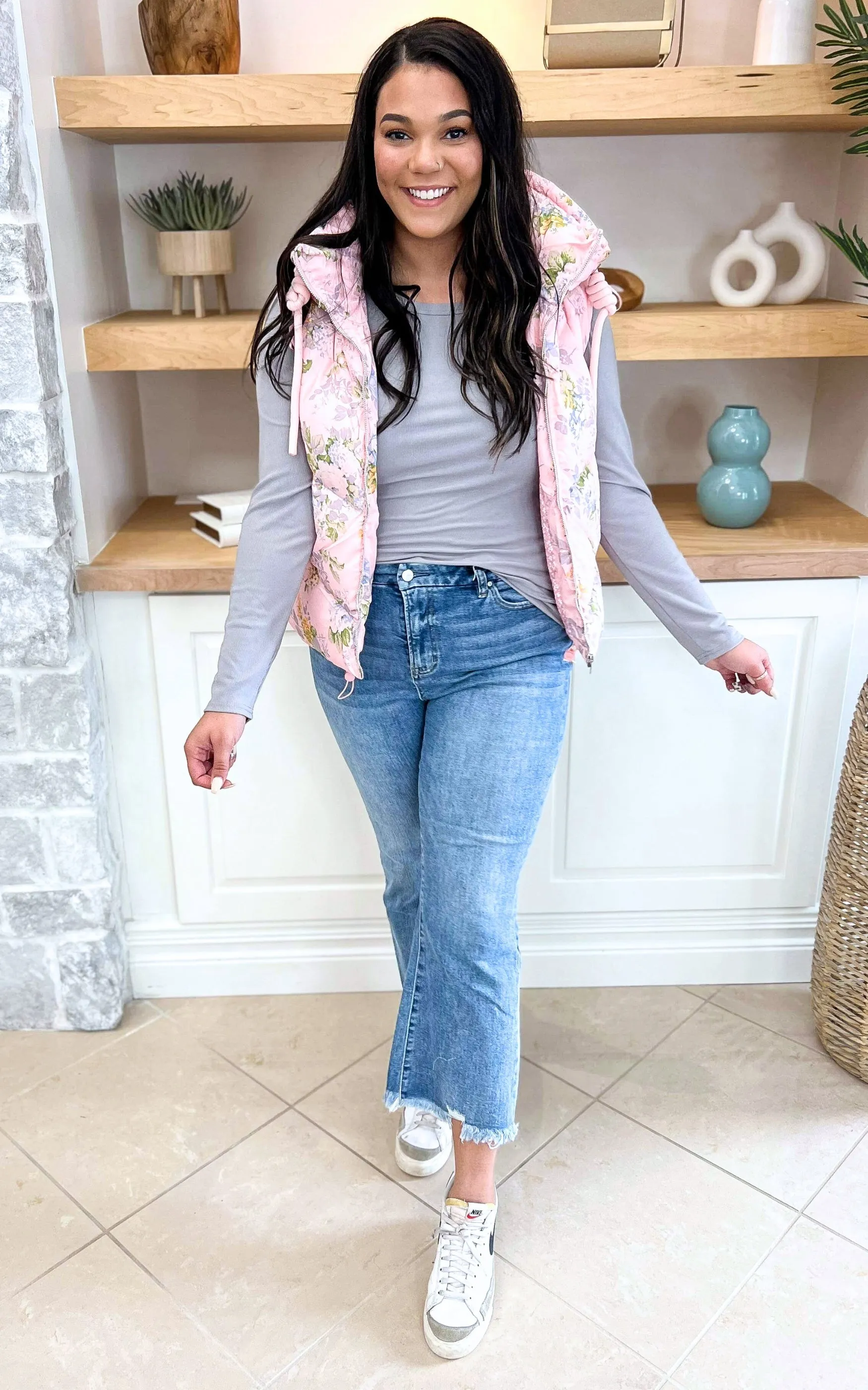 The Abby High Rise Crop Flare Denim Jean | Mica*