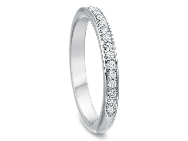 The Bead-Set Diamond Wedding Band