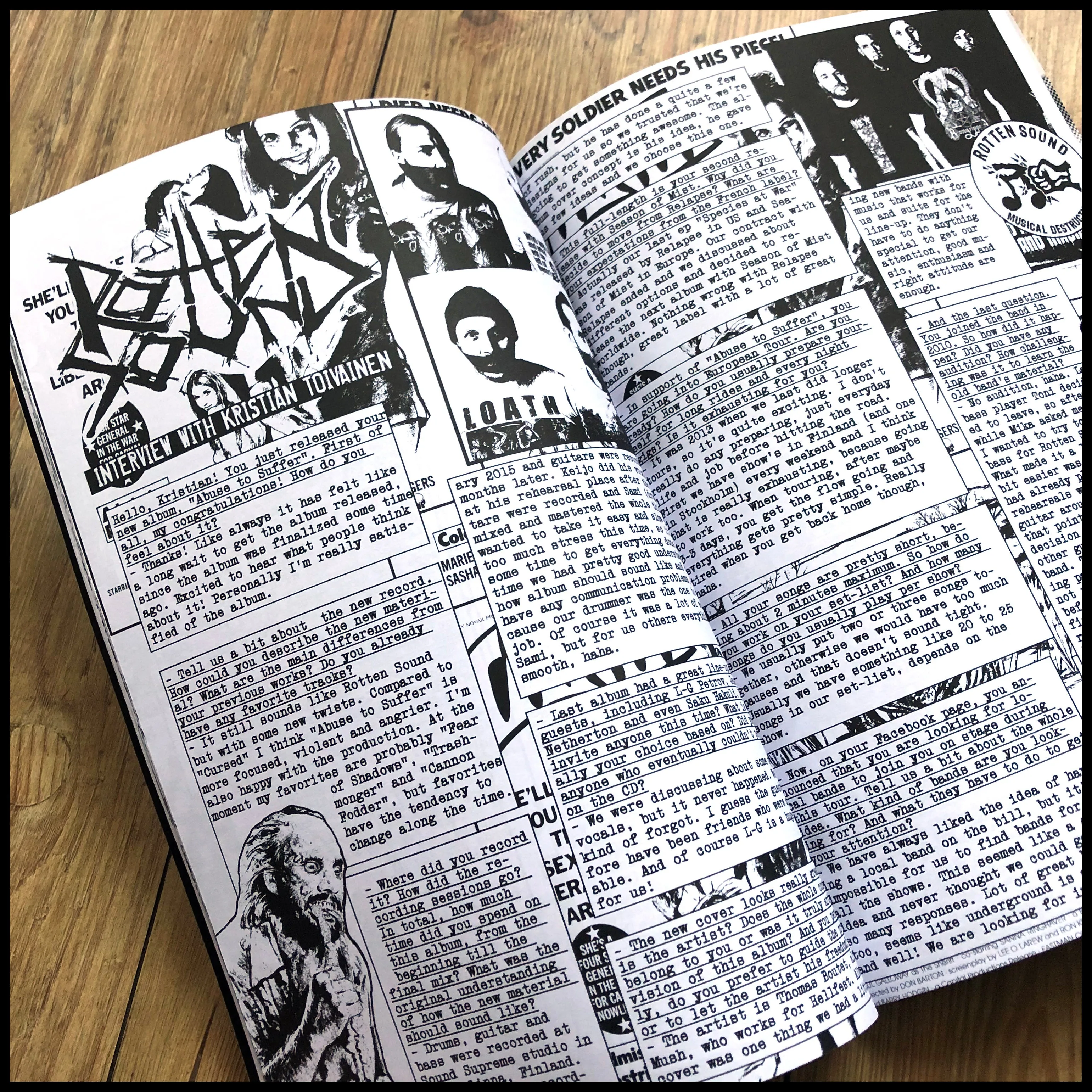 TOUGH RIFFS #3 zine  (Mercyless, Rotten Sound, Sinister, Holy Terror etc)