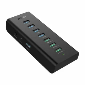 USB Hub with 3 Charging Ports and 4 USB 3.0 Data Ports CB-H19