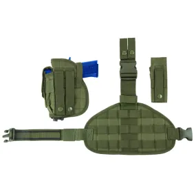 VISM by NcSTAR Drop Leg Holster, Panel, & Mag Pouch
