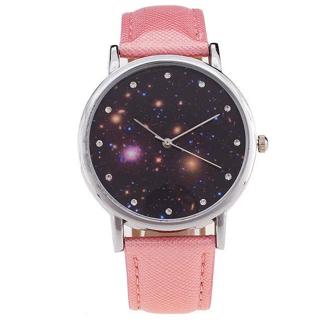 Watch Moon Photo Unisex watch Women Men Wristwatch Starry Sky Space Watch Little Star Wristwatch Special Birthday Gift saat