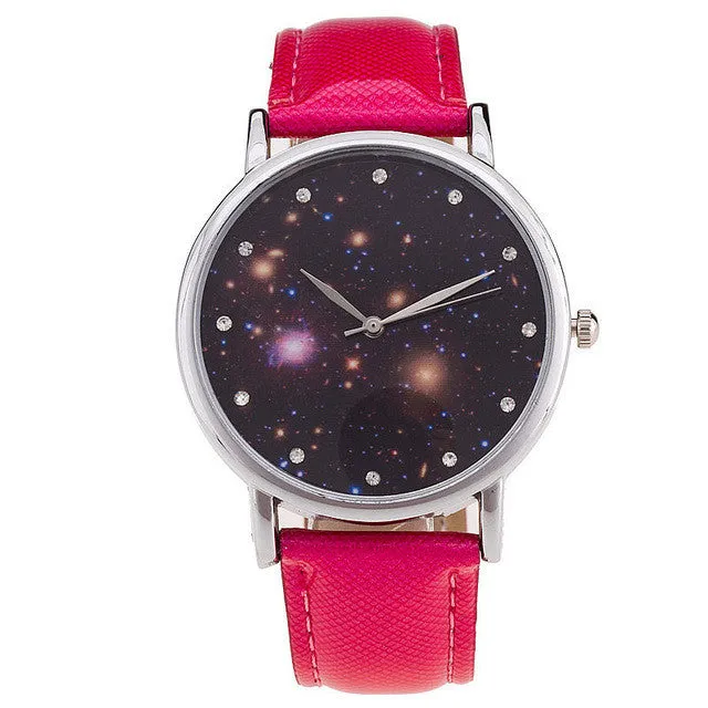Watch Moon Photo Unisex watch Women Men Wristwatch Starry Sky Space Watch Little Star Wristwatch Special Birthday Gift saat