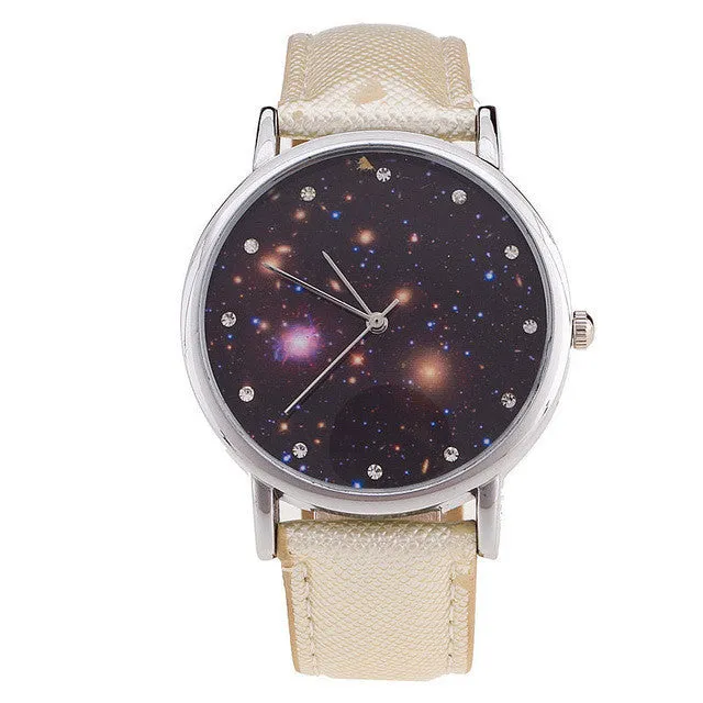 Watch Moon Photo Unisex watch Women Men Wristwatch Starry Sky Space Watch Little Star Wristwatch Special Birthday Gift saat