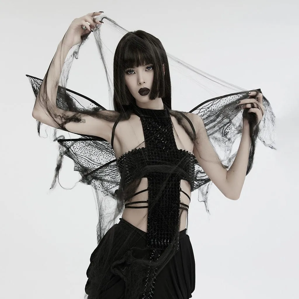 Women's Gothic Butterfly Mesh Wings