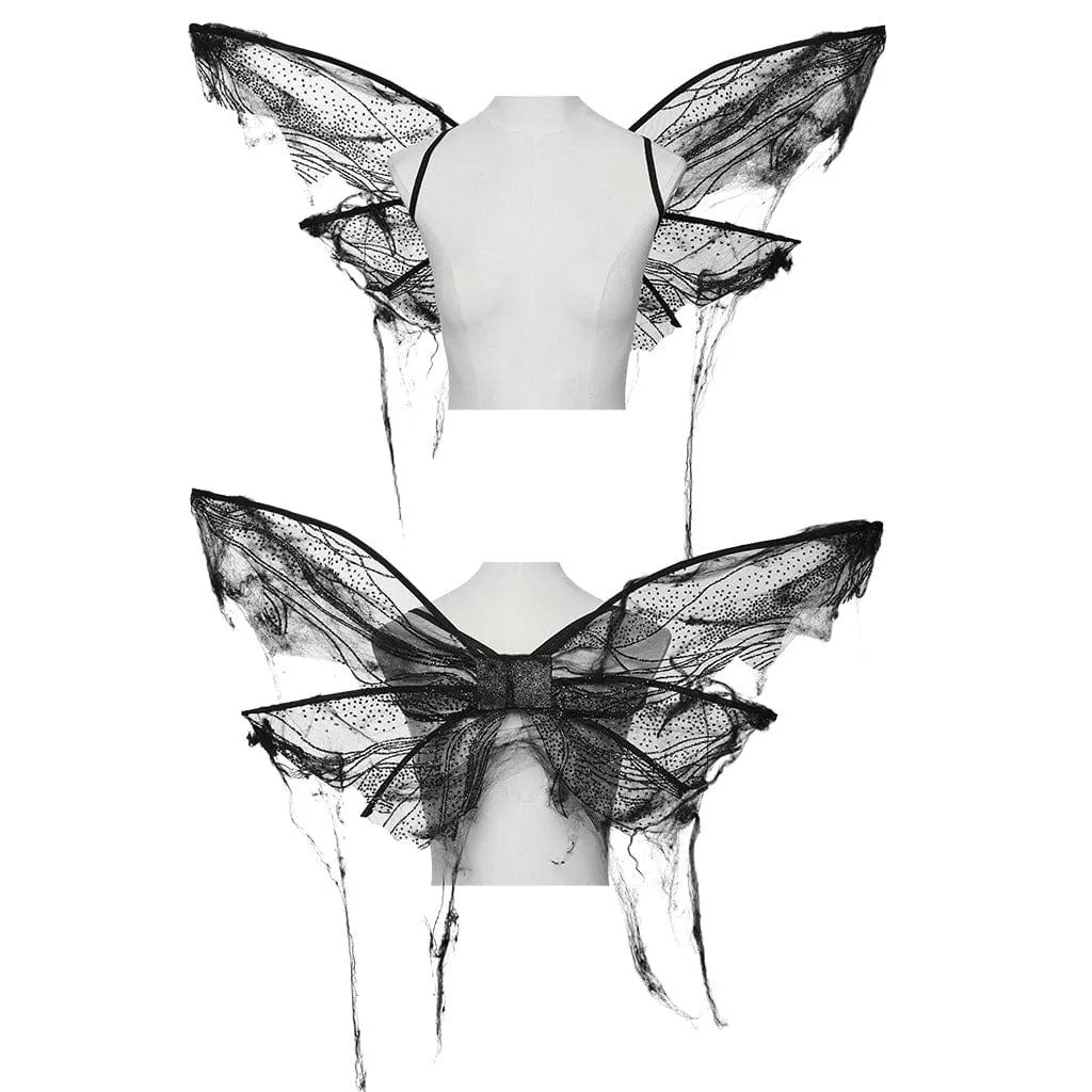 Women's Gothic Butterfly Mesh Wings