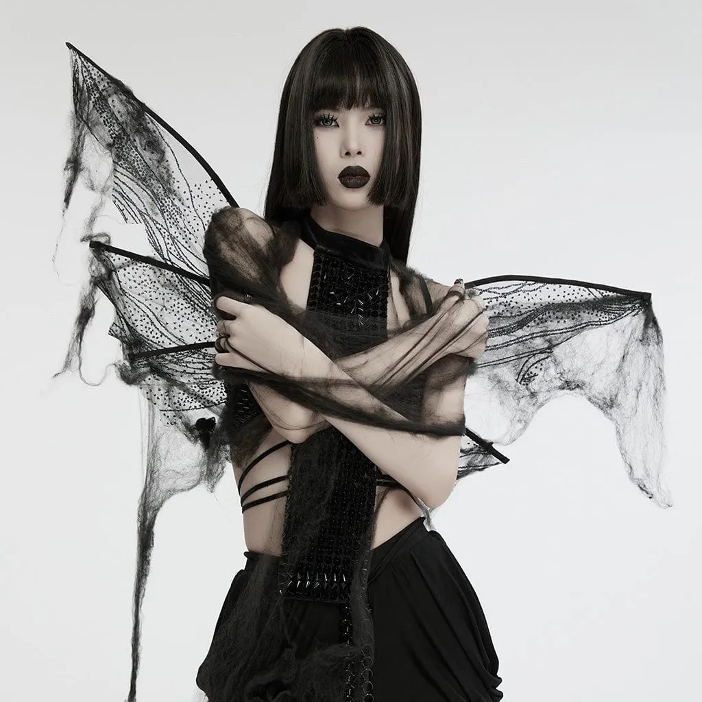 Women's Gothic Butterfly Mesh Wings